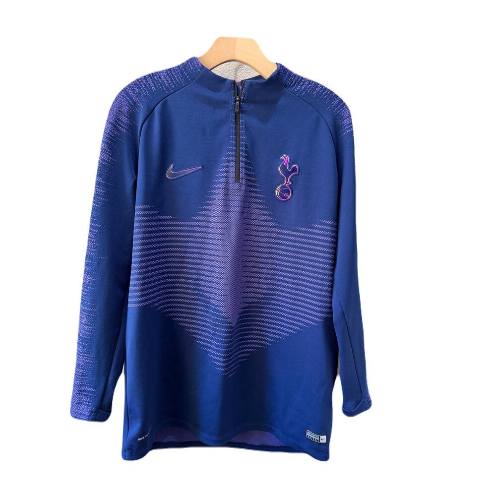 Nike Tottenham Hotspur 2019 Vaporknit Training Top Blue Purple 1/4 Zip Size L